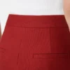 Pantaloni in jersey di gabardine di cotone, rossi Pantaloni in jersey di gabardine di cotone, rossi