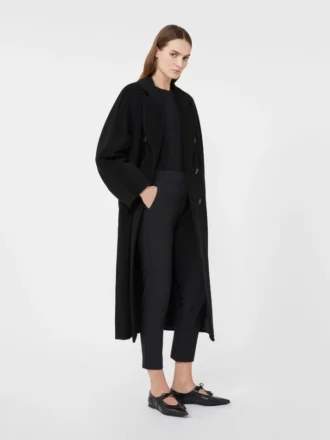 Pantaloni in jersey di viscosa, nero Pantaloni in jersey di viscosa, nero