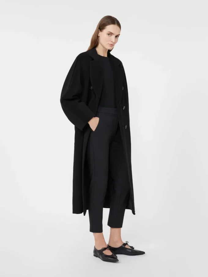 Pantaloni in jersey di viscosa, nero