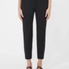 Pantaloni in jersey di viscosa, nero