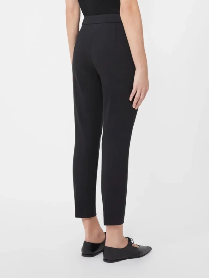 Pantaloni in jersey di viscosa, nero