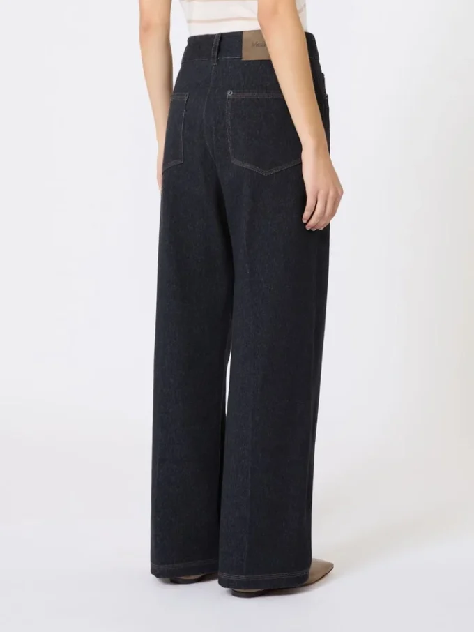 Pantaloni in jersey effetto denim, blu oltremare Pantaloni in jersey effetto denim, blu oltremare
