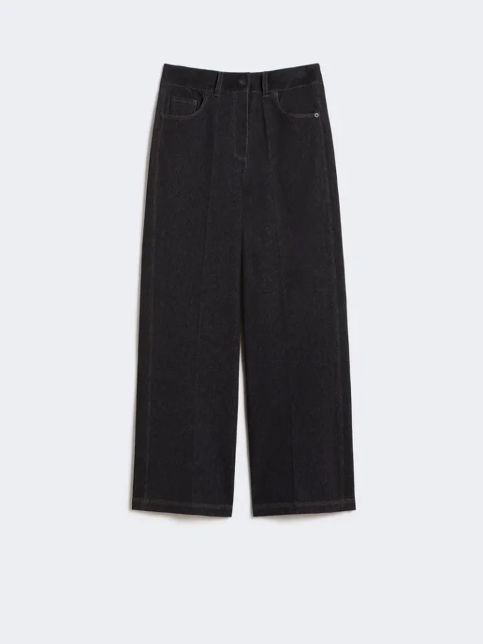 Pantaloni in jersey effetto denim, blu oltremare Pantaloni in jersey effetto denim, blu oltremare