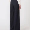 Pantaloni in lana gessati, blu navy