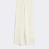 Pantaloni in maglia di crepe di viscosa, avorio Pantaloni in maglia di crepe di viscosa, avorio