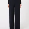 Pantaloni in maglia di crêpe di viscosa, blu oltremare Pantaloni in maglia di crêpe di viscosa, blu oltremare
