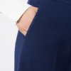 Pantaloni in piqué di lana, blu cina Pantaloni in piqué di lana, blu cina
