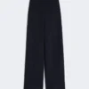 Pantaloni in piqué di lana, blu oltremare Pantaloni in piqué di lana, blu oltremare