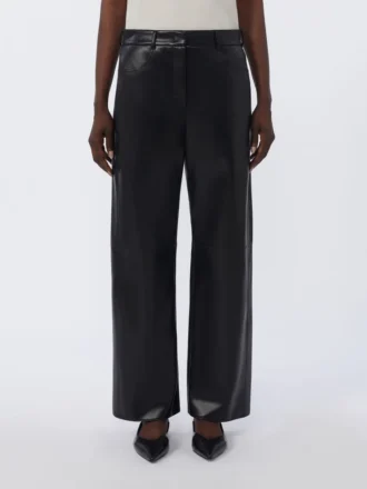Pantaloni in tessuto spalmato, nero Pantaloni in tessuto spalmato, nero