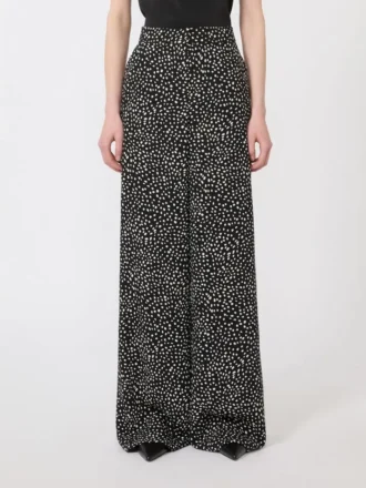 Pantaloni Sabla stampati, neri