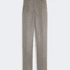 Pantaloni slim fit in maglia a rete, grigio medio Pantaloni slim fit in maglia a rete, grigio medio