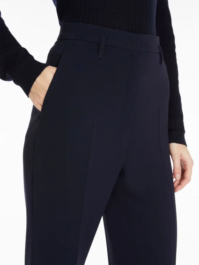 Pantaloni svasati in cady, blu navy Pantaloni svasati in cady, blu navy