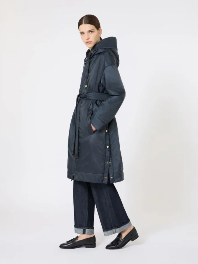Parka imbottito in tela idrorepellente, blu notte Parka imbottito in tela idrorepellente, blu notte