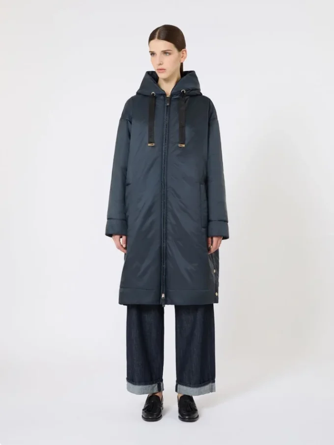 Parka imbottito in tela idrorepellente, blu notte Parka imbottito in tela idrorepellente, blu notte