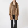 Parka imbottito in tela idrorepellente, color cammello Parka imbottito in tela idrorepellente, color cammello