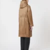 Parka imbottito in tela idrorepellente, color cammello Parka imbottito in tela idrorepellente, color cammello