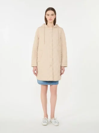Parka imbottito in tessuto idrorepellente, sabbia