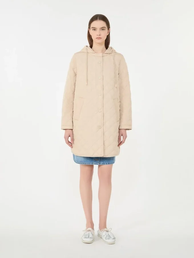 Parka imbottito in tessuto idrorepellente, sabbia Parka imbottito in tessuto idrorepellente, sabbia