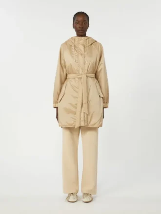 Parka imbottito reversibile in tela idrorepellente, beige