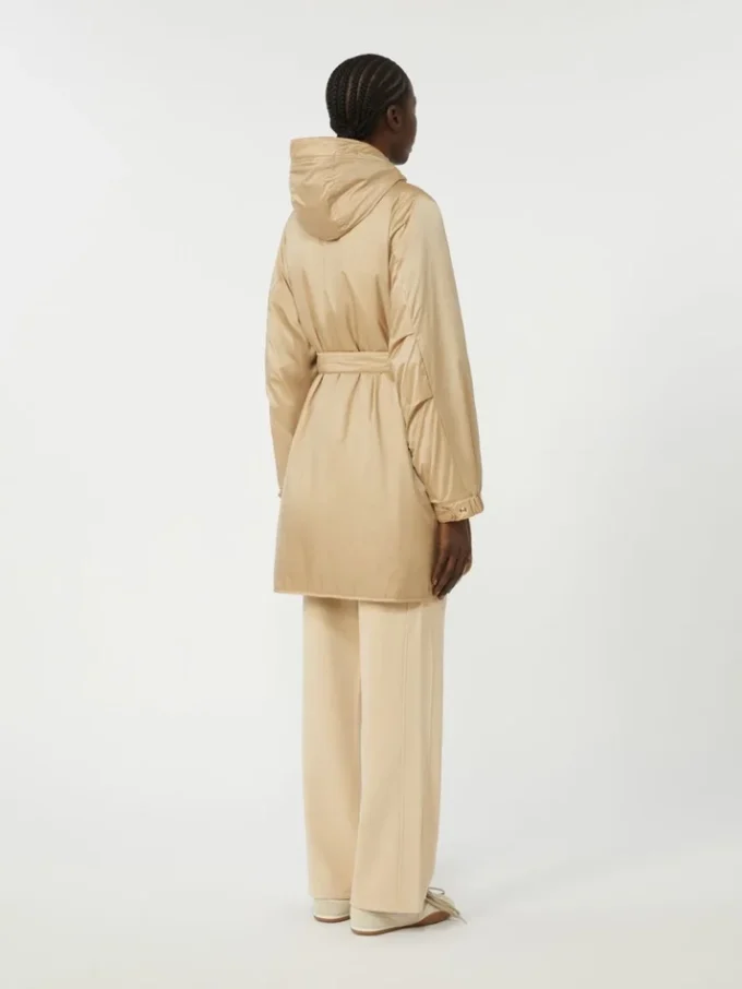 Parka imbottito reversibile in tela idrorepellente, beige Parka imbottito reversibile in tela idrorepellente, beige