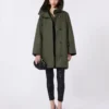 Parka in tela idrorepellente, kaki