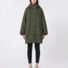 Parka in tela idrorepellente, kaki