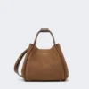 Piccola borsa da marina in pelle nabuk, marrone scuro Piccola borsa da marina in pelle nabuk, marrone scuro