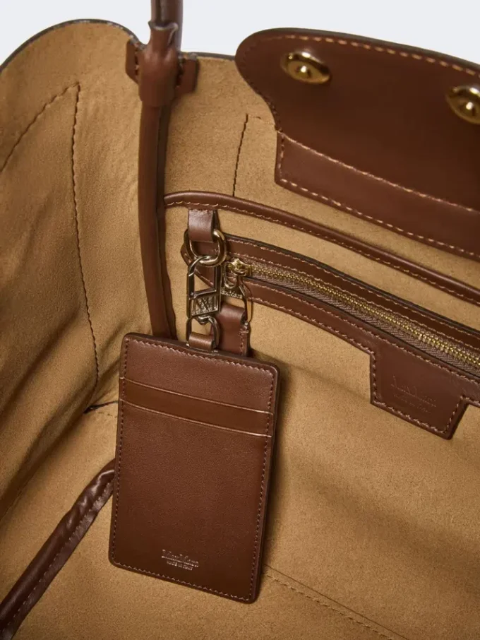 Piccola borsa da marina in pelle nabuk, marrone scuro Piccola borsa da marina in pelle nabuk, marrone scuro