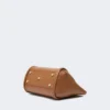 Piccola borsa in pelle color bronzo