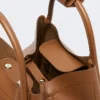 Piccola borsa in pelle color bronzo