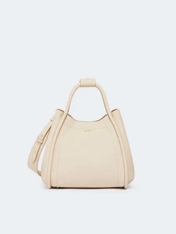 Piccola borsa in pelle Marine, color ghiaccio Piccola borsa in pelle Marine, color ghiaccio