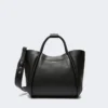 Piccola borsa in pelle Marine, nera