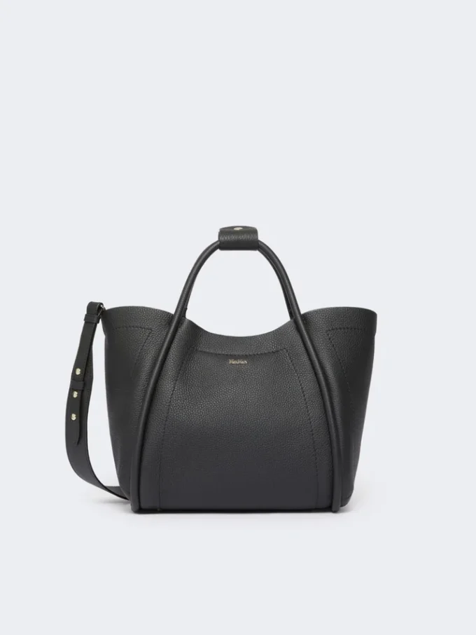 Piccola borsa in pelle Marine, nera