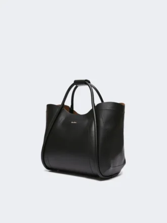 Piccola borsa in pelle Marine, nera