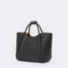 Piccola borsa in pelle Marine, nera