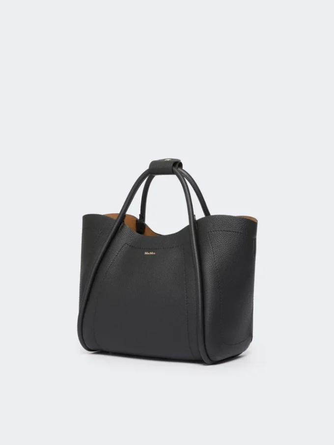 Piccola borsa in pelle Marine, nera