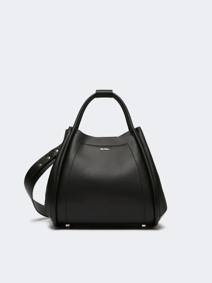 Piccola borsa in pelle Marine, nera
