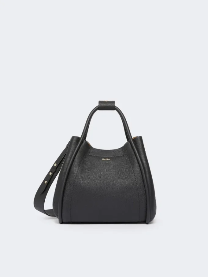 Piccola borsa in pelle Marine, nera