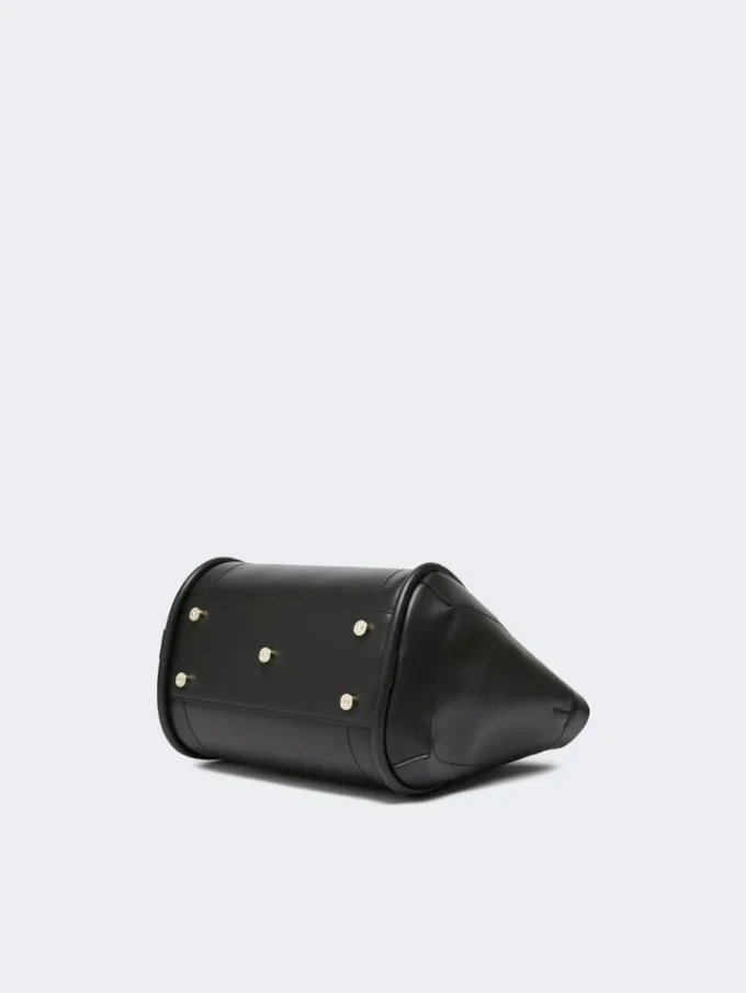Piccola borsa in pelle Marine, nera