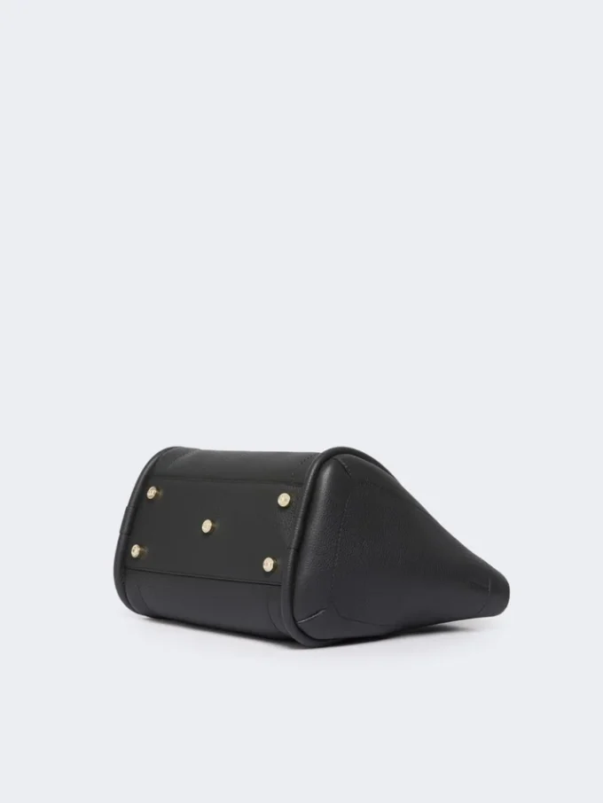 Piccola borsa in pelle Marine, nera