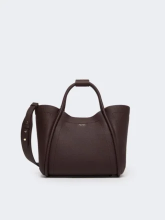 Piccola borsa in pelle stile marinaro, bordeaux