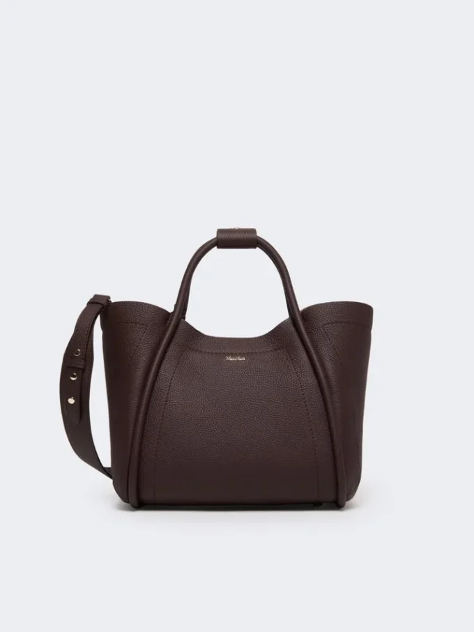 Piccola borsa in pelle stile marinaro, bordeaux