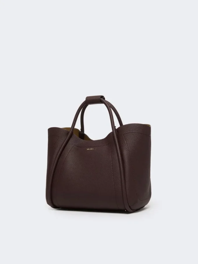 Piccola borsa in pelle stile marinaro, bordeaux