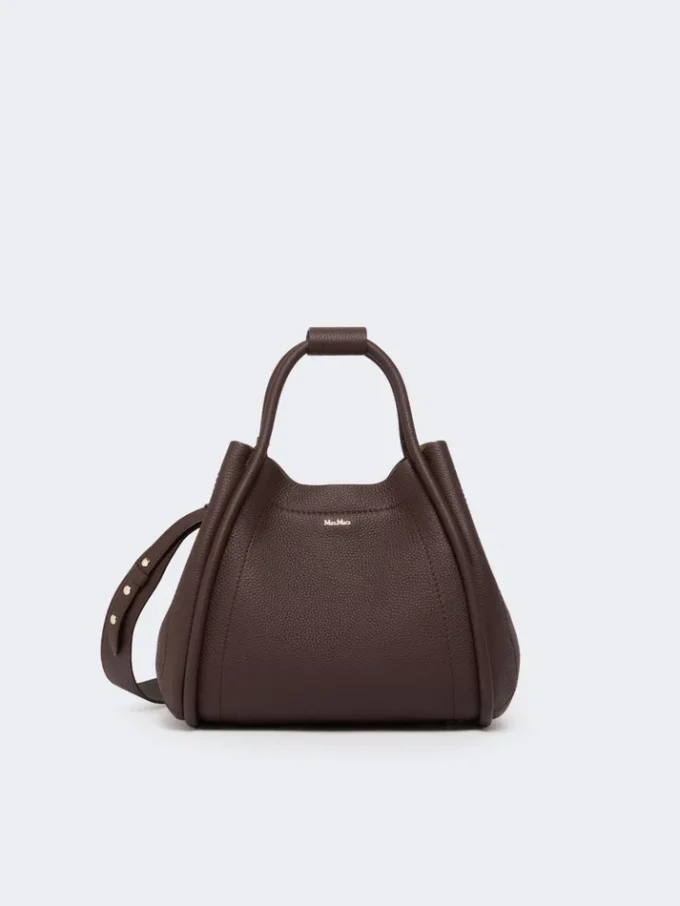 Piccola borsa in pelle stile marinaro, bordeaux