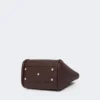 Piccola borsa in pelle stile marinaro, bordeaux
