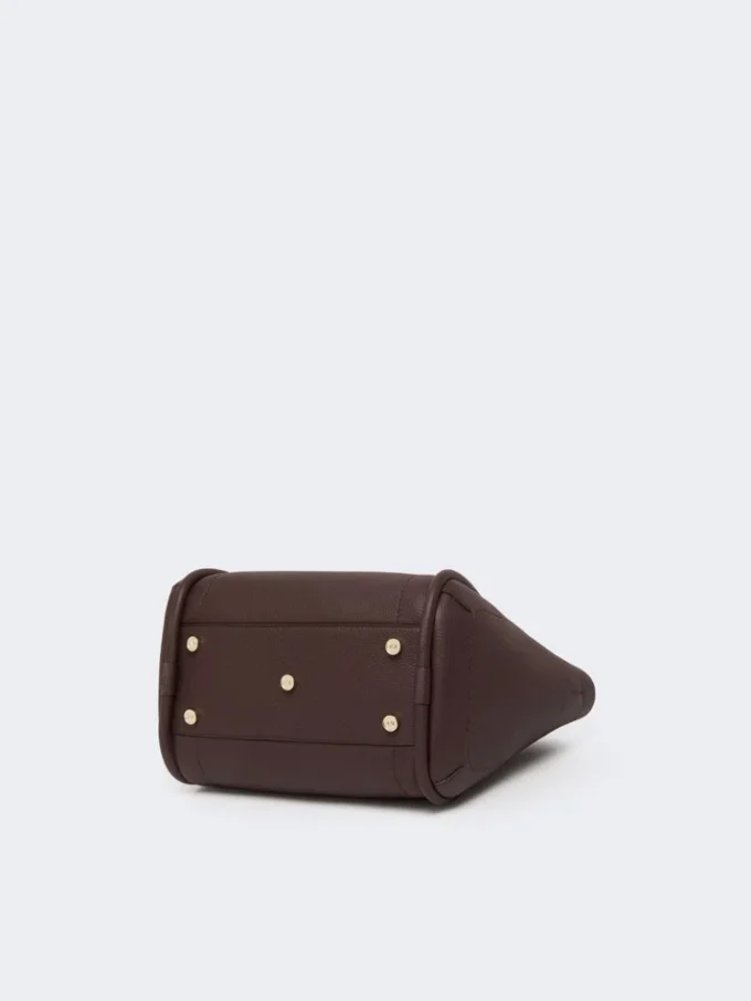 Piccola borsa in pelle stile marinaro, bordeaux