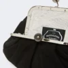 Piccola borsa Pasticcino in pelle scamosciata, nera