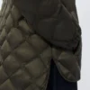 Piumino in tela trapuntata idrorepellente, verde scuro Piumino in tela trapuntata idrorepellente, verde scuro