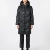 Piumino in tessuto idrorepellente iridescente, nero