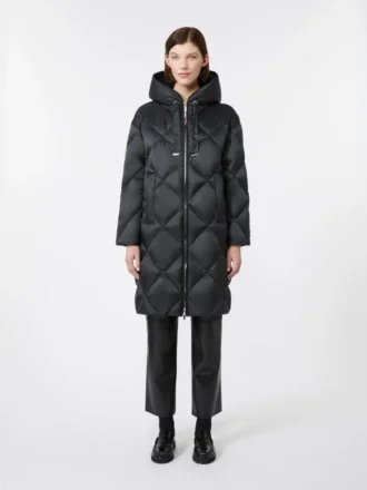 Piumino in tessuto idrorepellente iridescente, nero Piumino in tessuto idrorepellente iridescente, nero